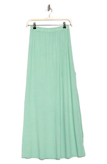 Go Couture Slit Maxi Skirt In Limpet Shell