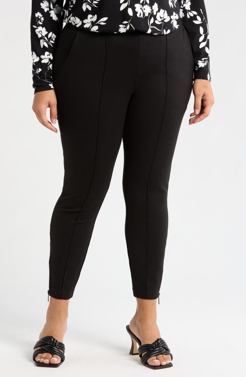 Moro Pintuck Pleat Pull-On Pants (Regular & Plus)