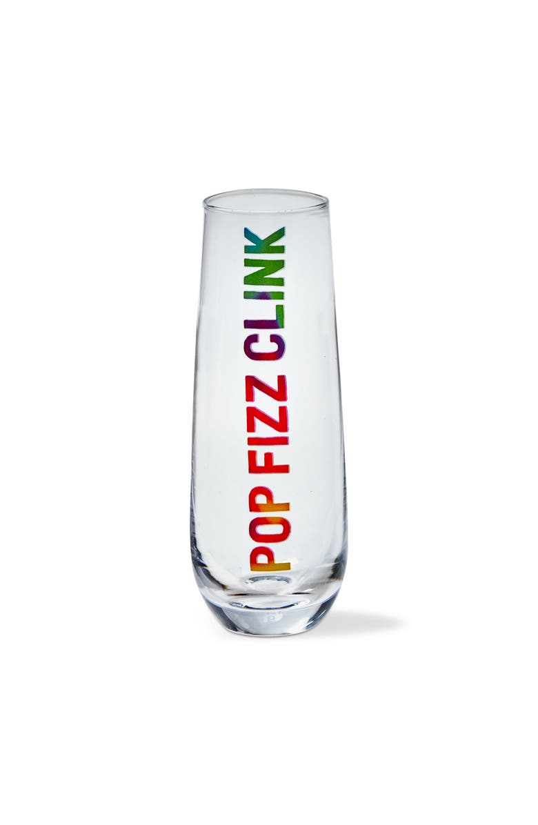 tag Pop Fizz Clink Clear Champagne Flutes - Dishwasher Safe, Main, color, Clear