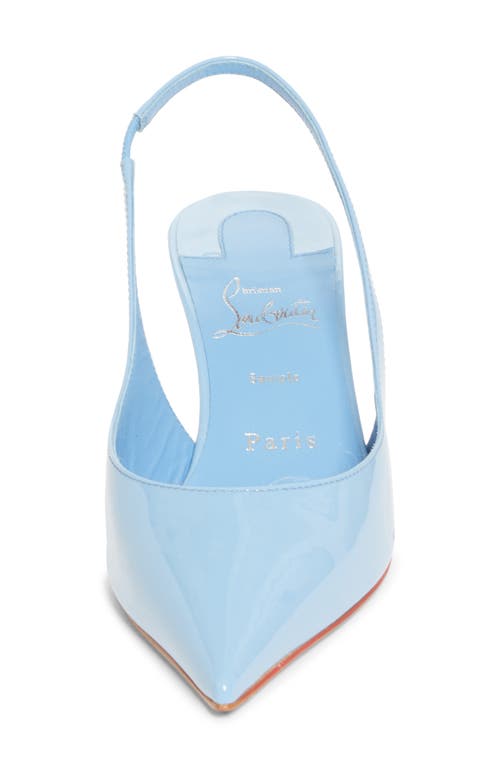 Christian Louboutin Miss Z Pointed Toe Slingback Pump In Blue