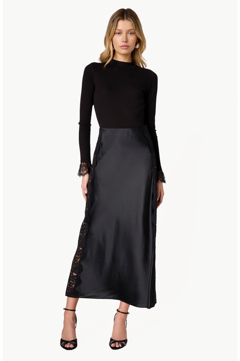 Cordelia Mock Neck Top, Alternate, color, BLACK