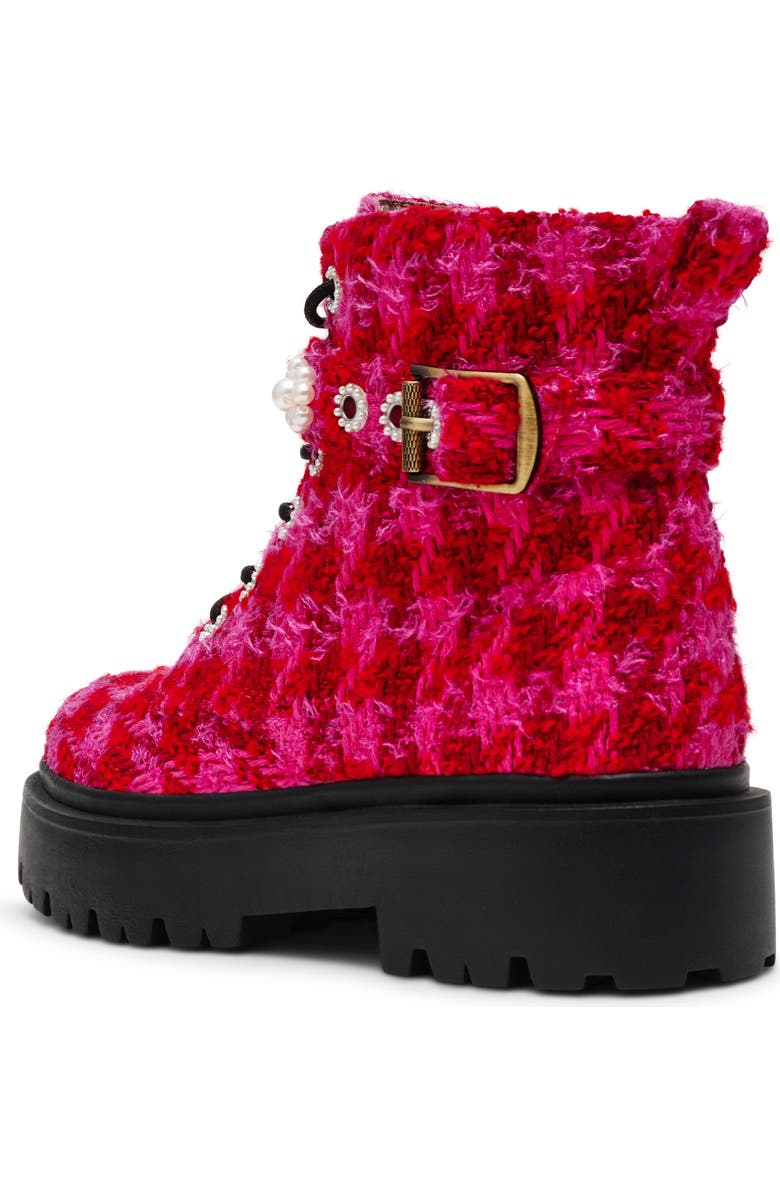 Betsey Johnson Kids' Hethr Platform Boot, Alternate, color, Fuchsia Multi