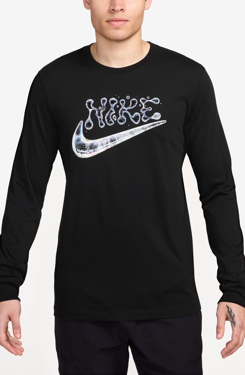 Nike Sportswear Club Disco Fever Long Sleeve Graphic T-Shirt, Main, color, 