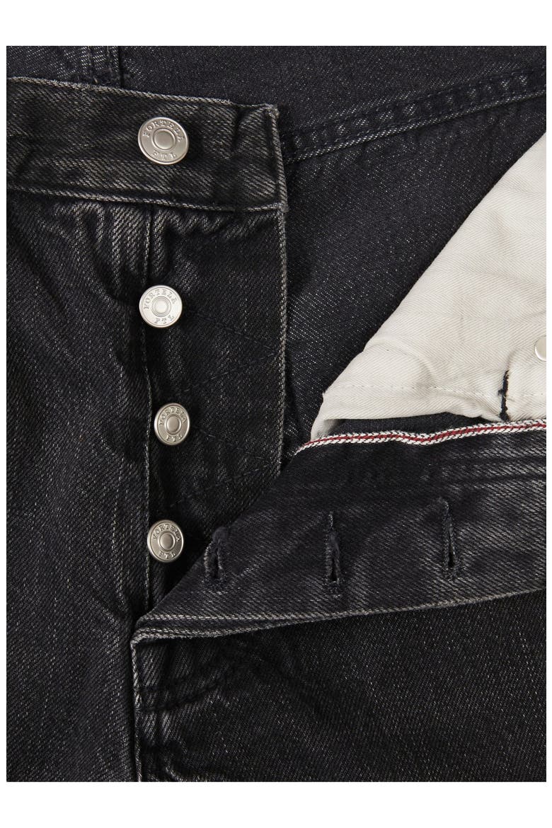 965 John Japan Contrast Selvedge 5-Pocket Regular-Fit Denim Pants, Alternate, color, Black
