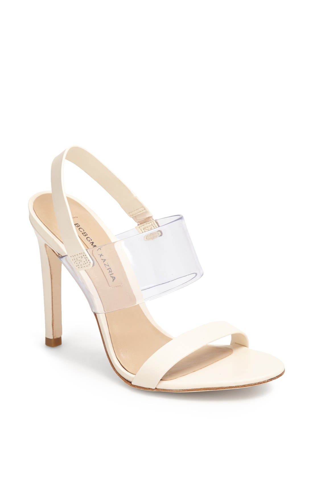 'Jash' Sandal, Main, color, NATURAL/ CLEAR