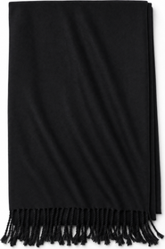 London Fog Women's Fringe Trim Viscose Oblong Scarf