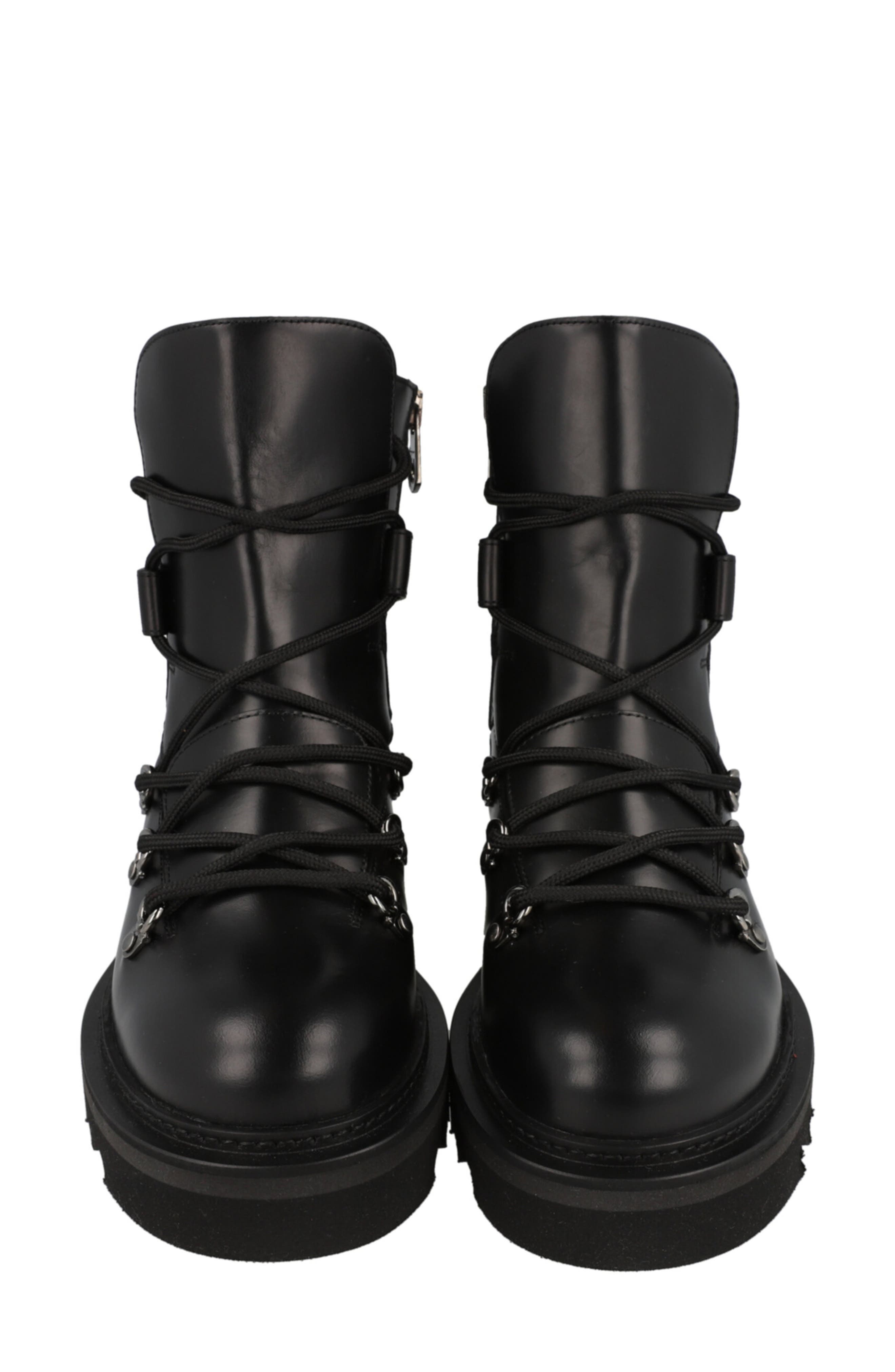 FERRAGAMO Elimo Leather Hiker Boot, Alternate, color, Black