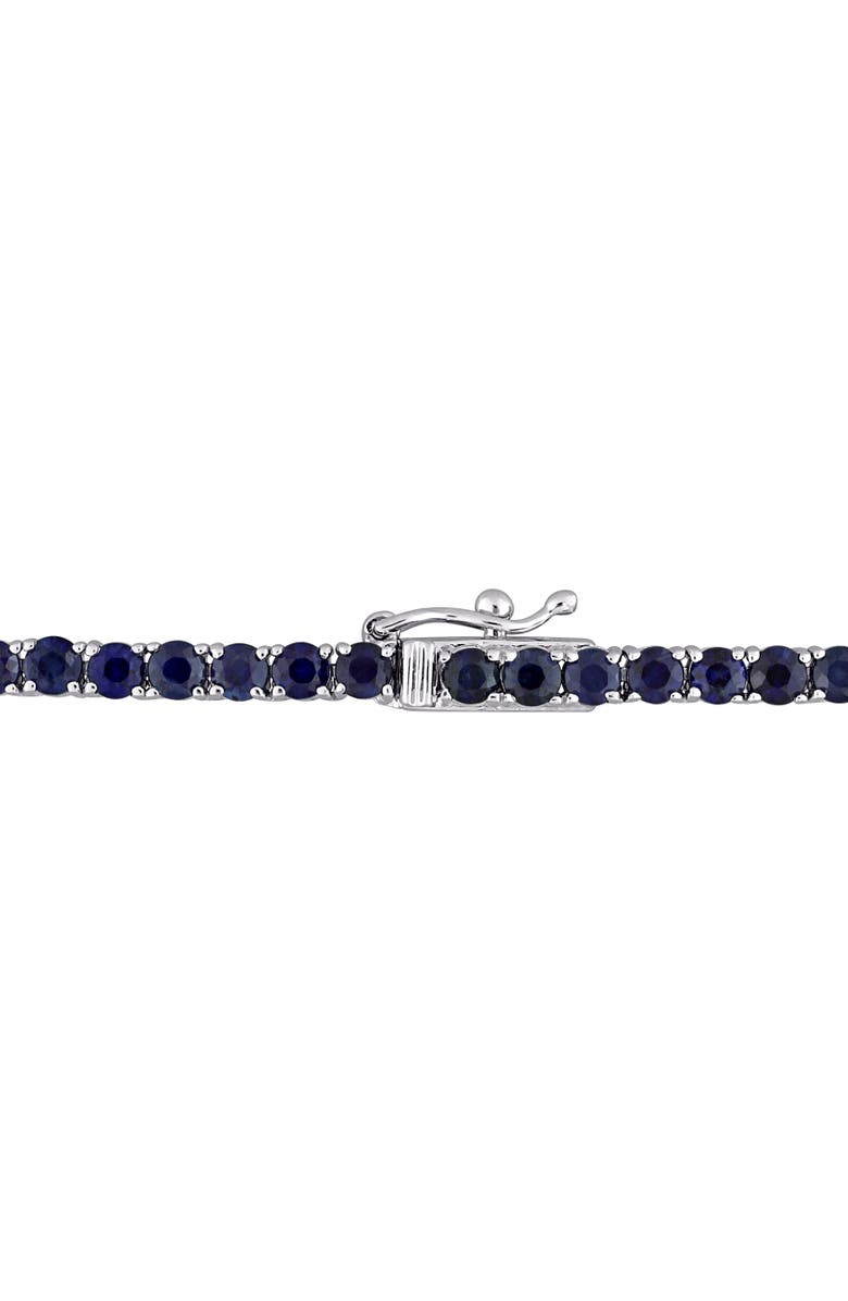 Julianna B. Gemstone Tennis Necklace 14k Gold, Alternate, color, Blue Sapphire