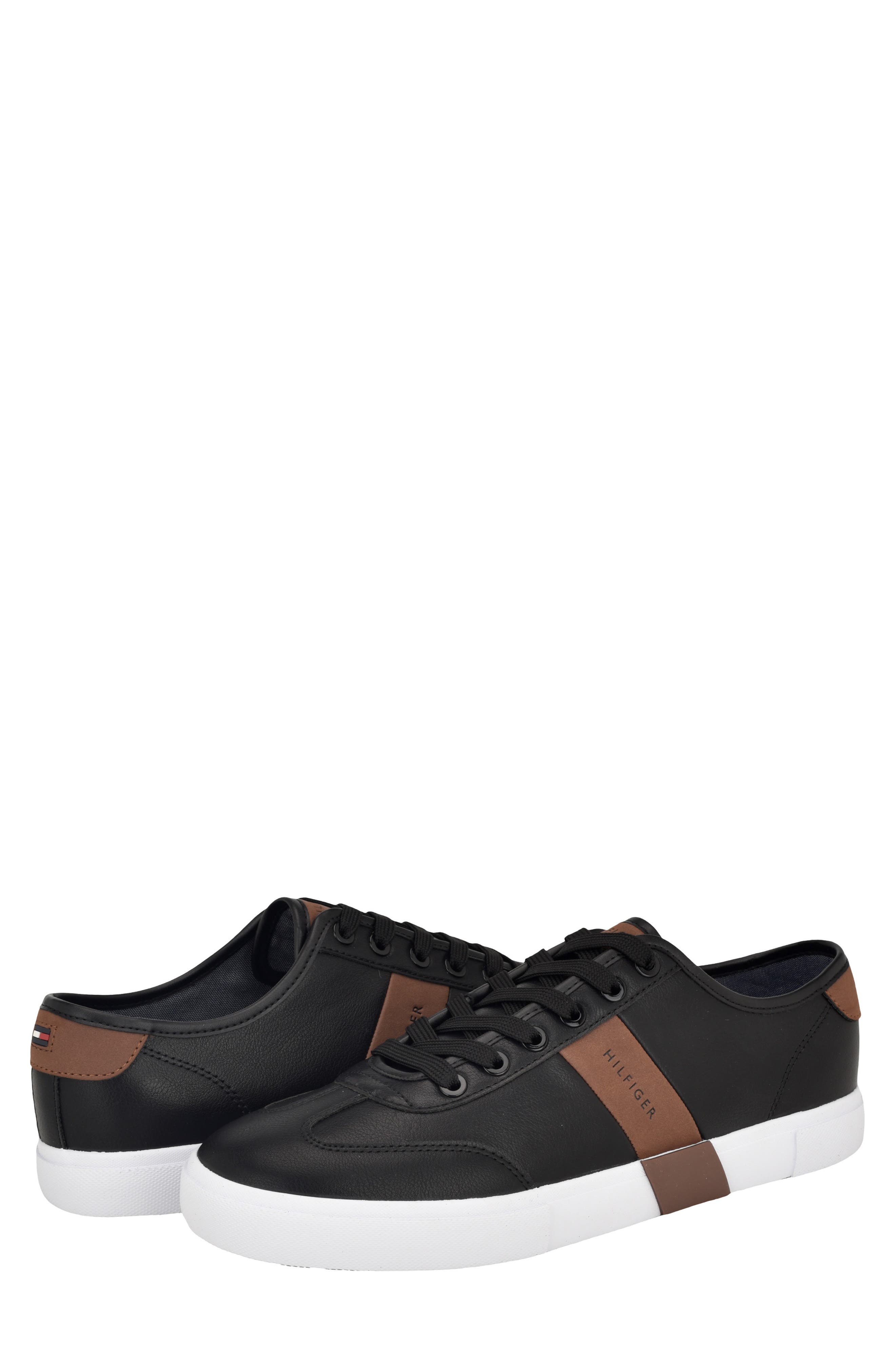 Tommy Hilfiger Pandora Faux Leather Low Top Sneaker, Alternate, color, 