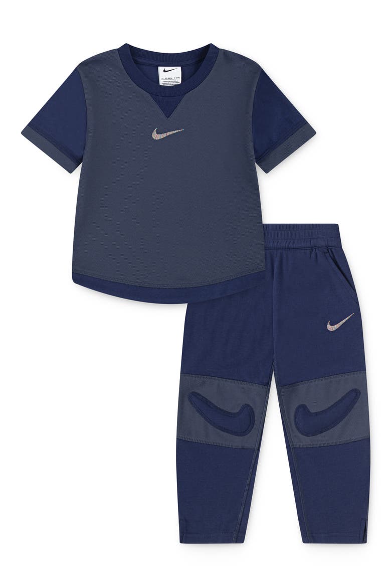 Kids' Readyset T-Shirt & Joggers Set, Main, color, MIDNIGHT NAVY