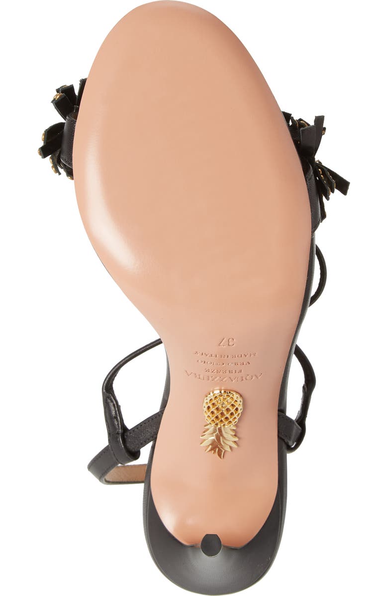 Aquazzura Wild Crystal Fringe Sandal, Alternate, color,