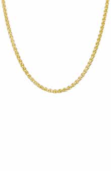 FZN Men's Wheat Chain Necklace