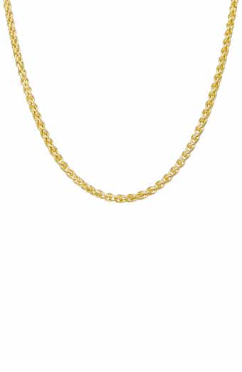 FZN Men's Wheat Chain Necklace
