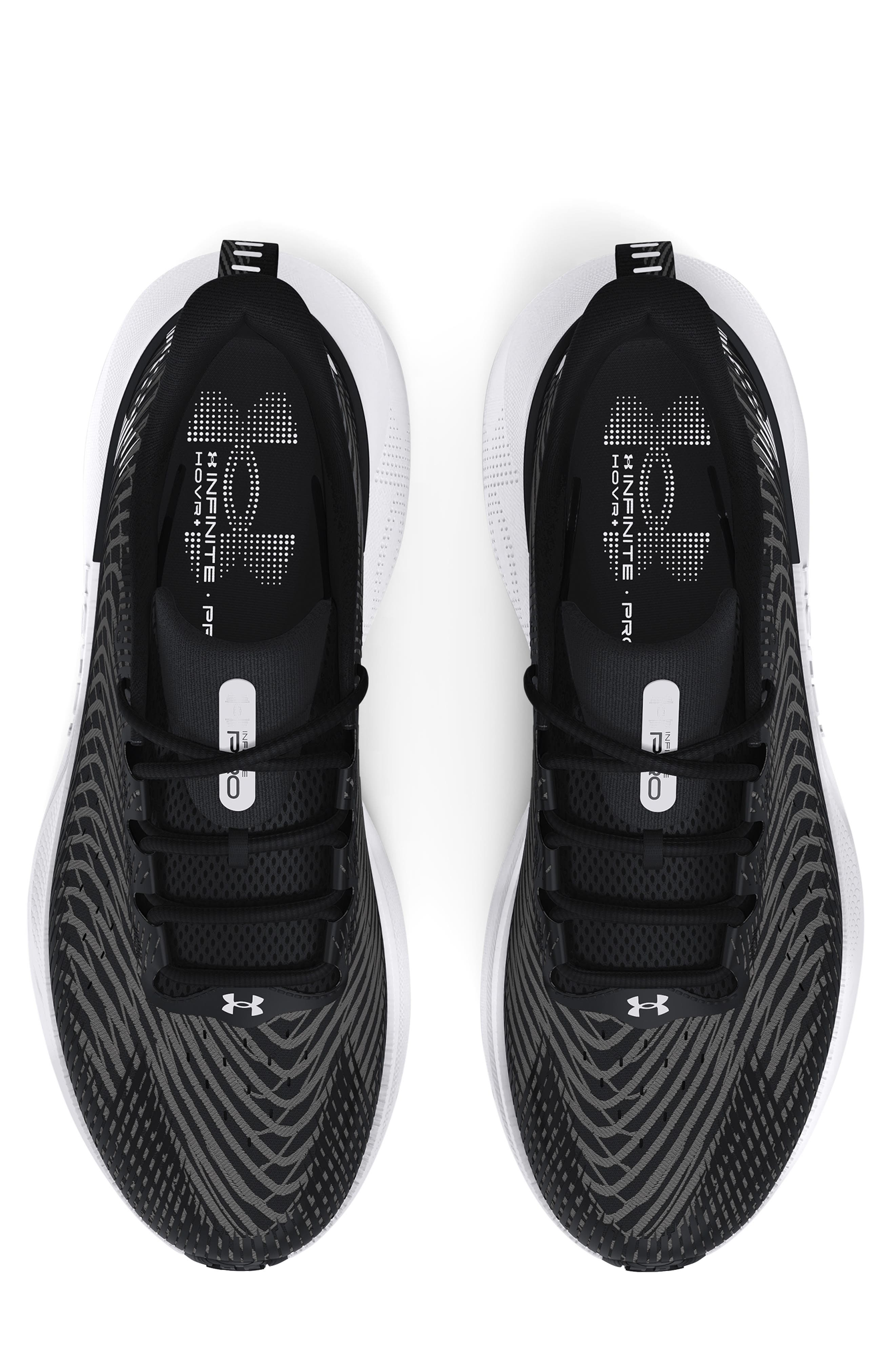 Under Armour Infinite Pro Sneaker, Alternate, color, Black/ White