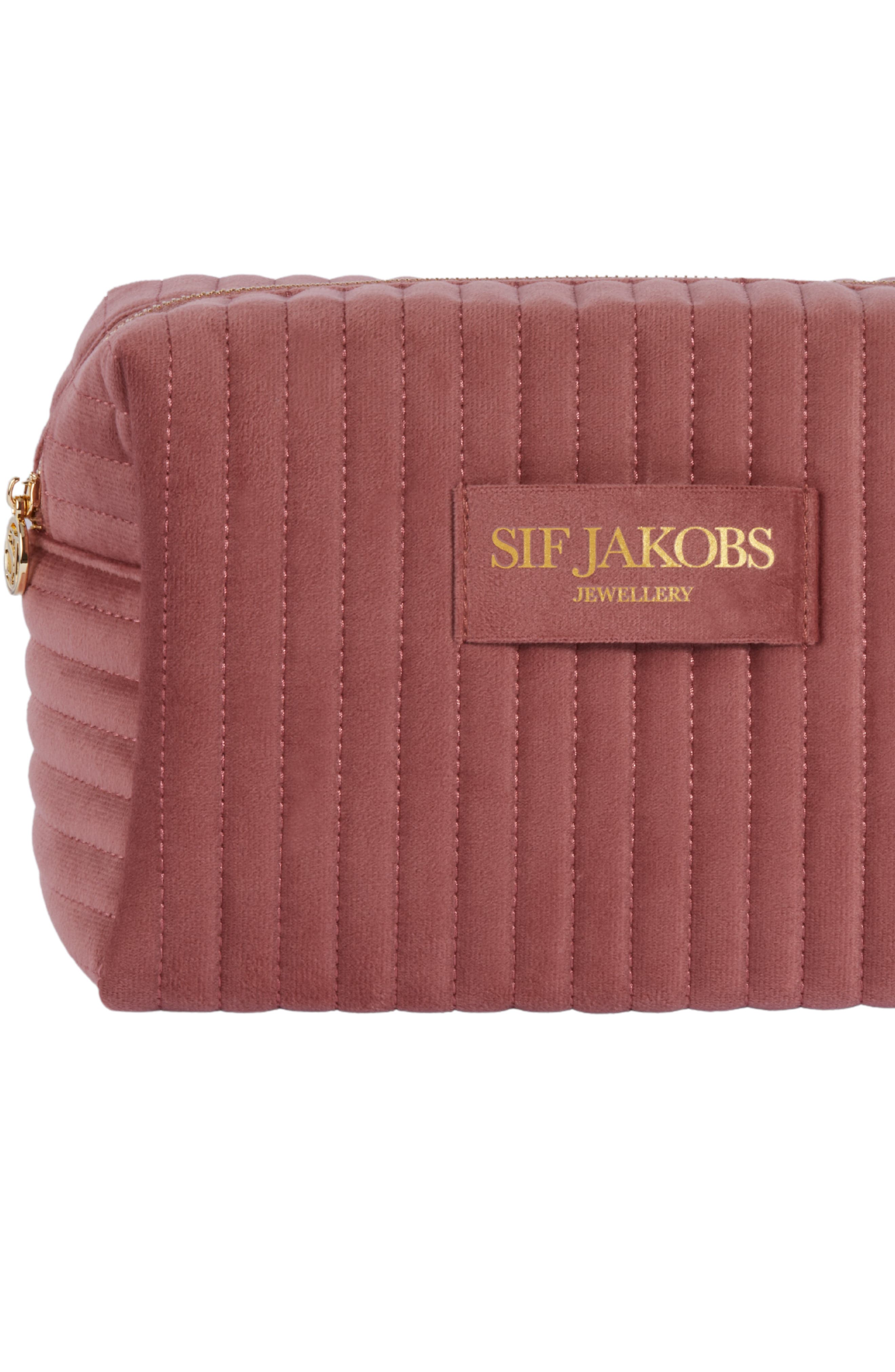 Sif Jakobs Jewellery Cosmetic Bag Grande, Alternate, color, Red