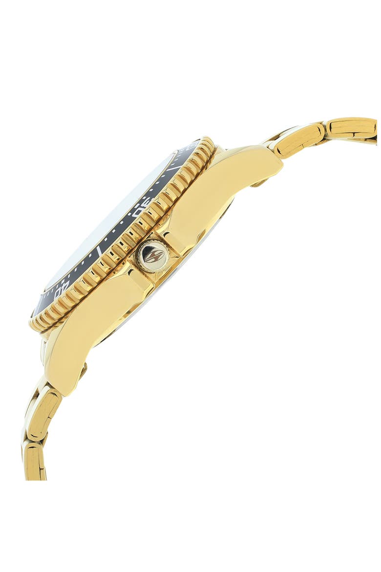 Scuba Stainless Steel Bracelet Watch, Alternate, color, GOLD