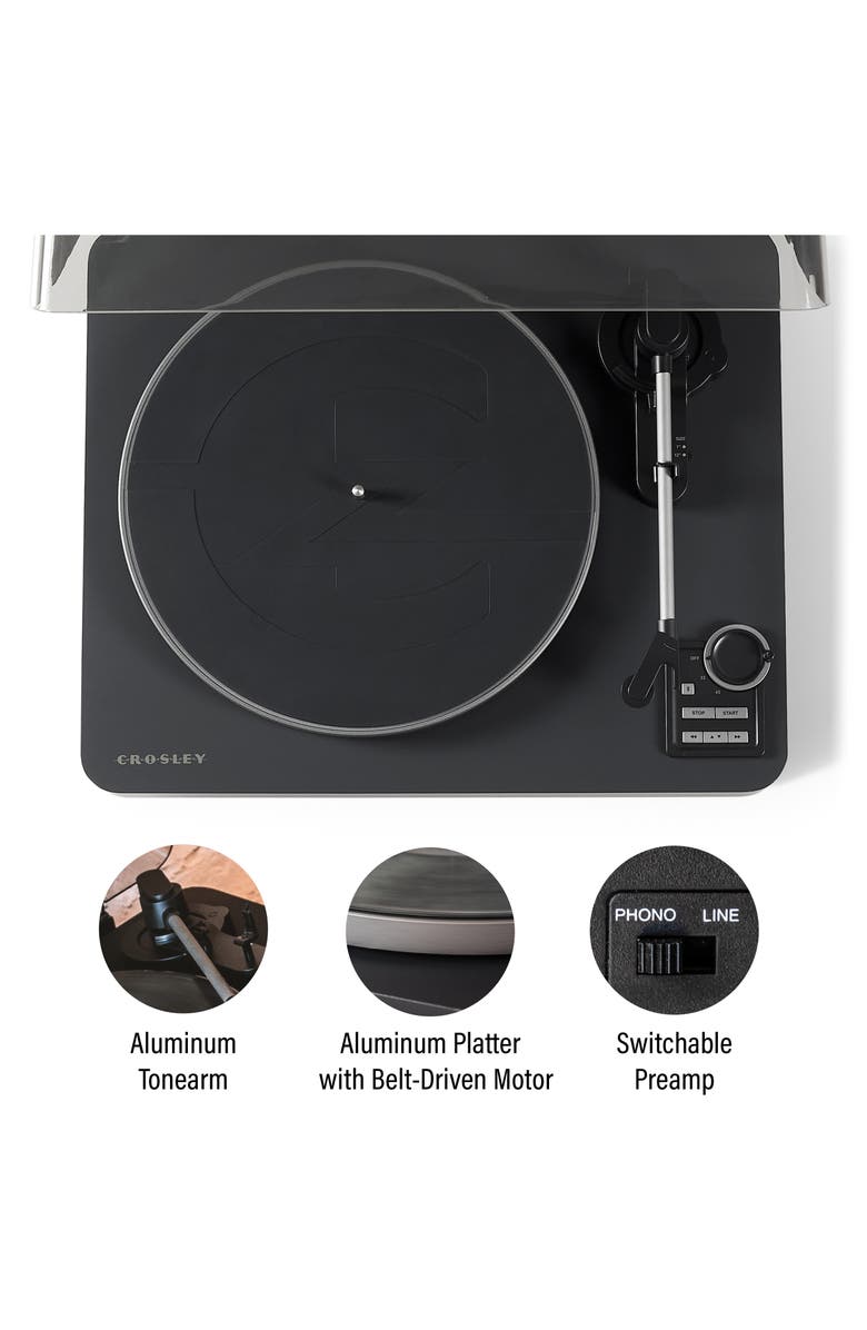 Crosley Radio C300 Fully Automatic Bluetooth<sup>®</sup> Turntable, Alternate, color, 