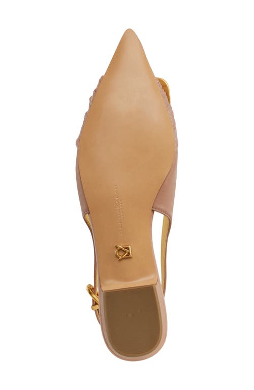 Donna Karan Perilynn Pointed Toe Slingback Flat In Blush