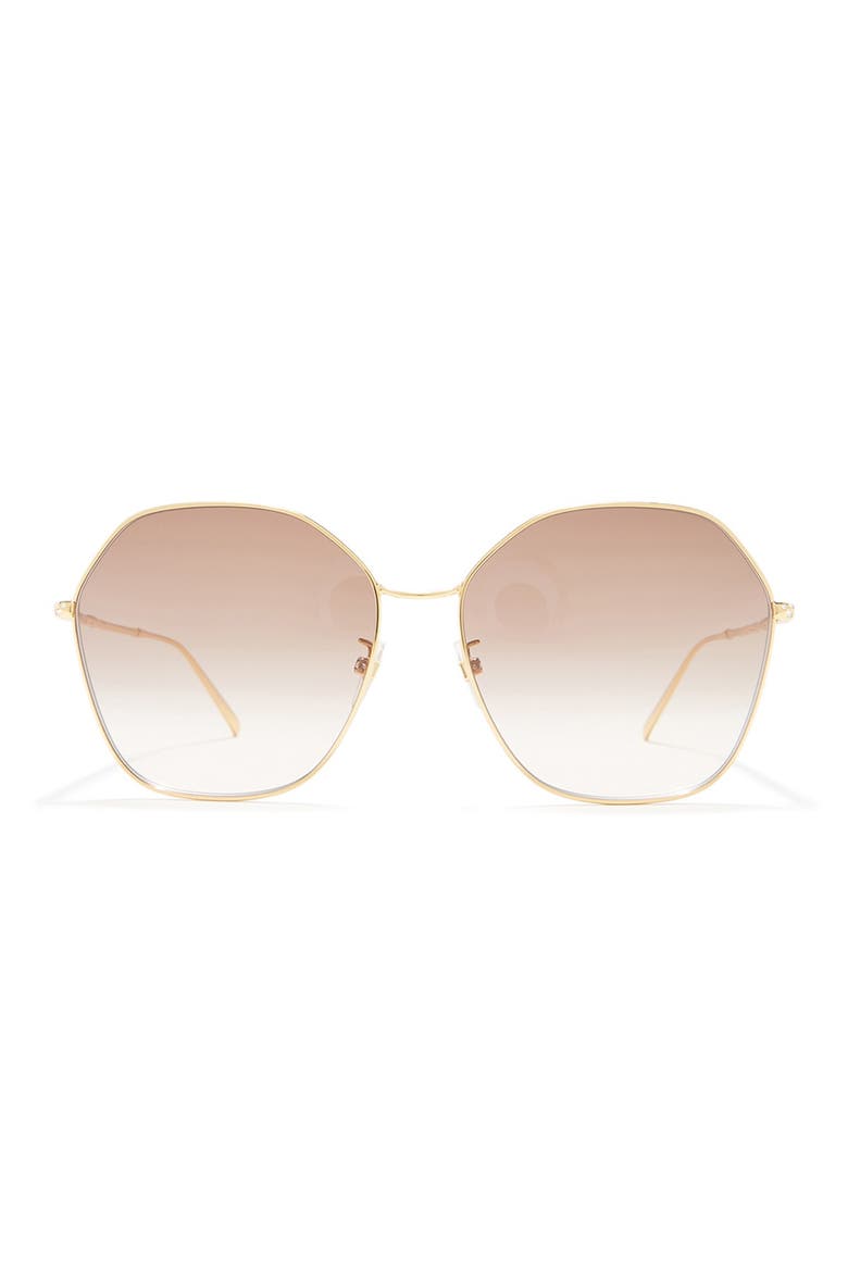63mm Round Sunglasses, Main, color, YELL GOLD