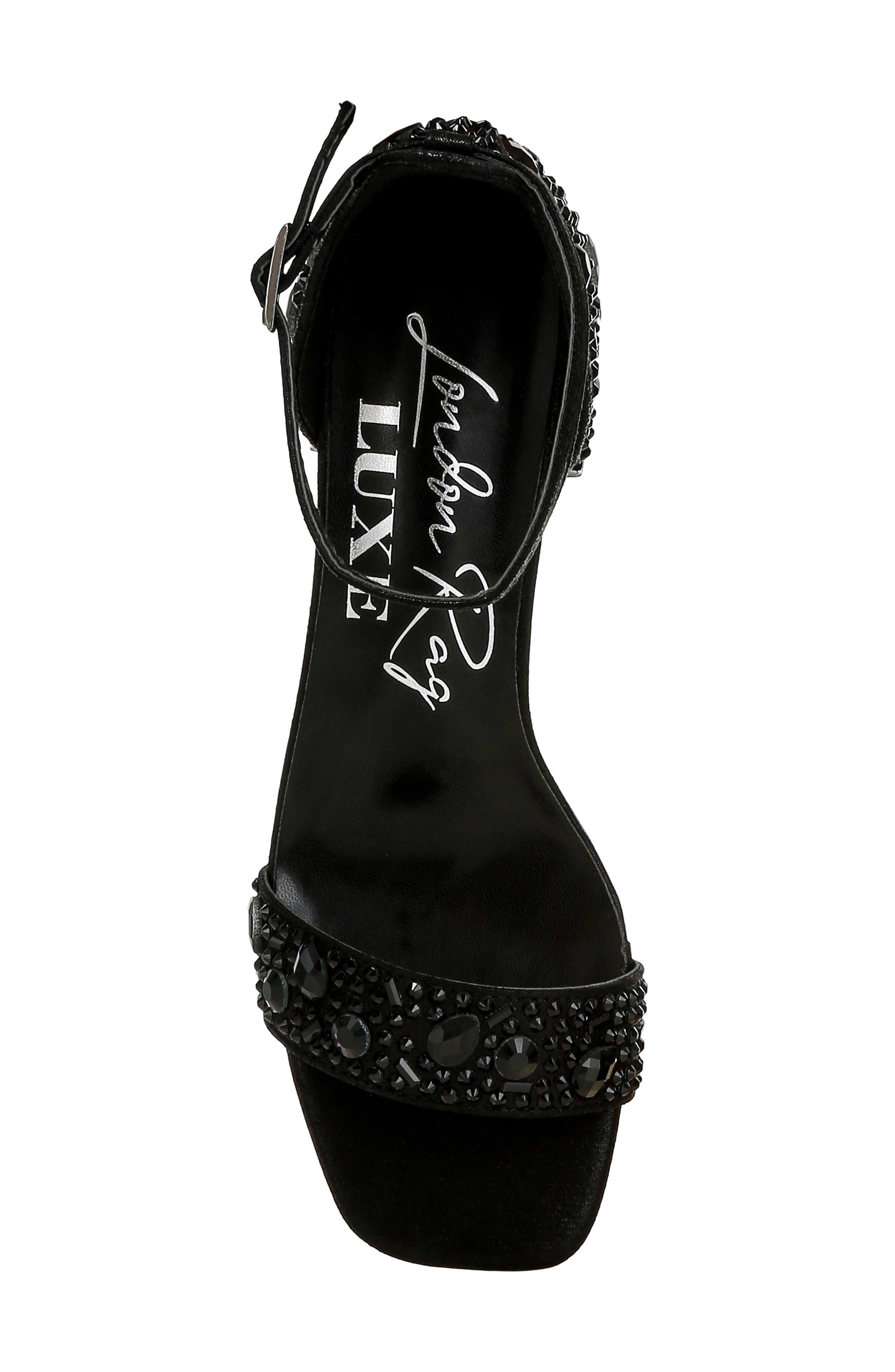 LONDON RAG Nocturnal Sandal, Alternate, color, Black