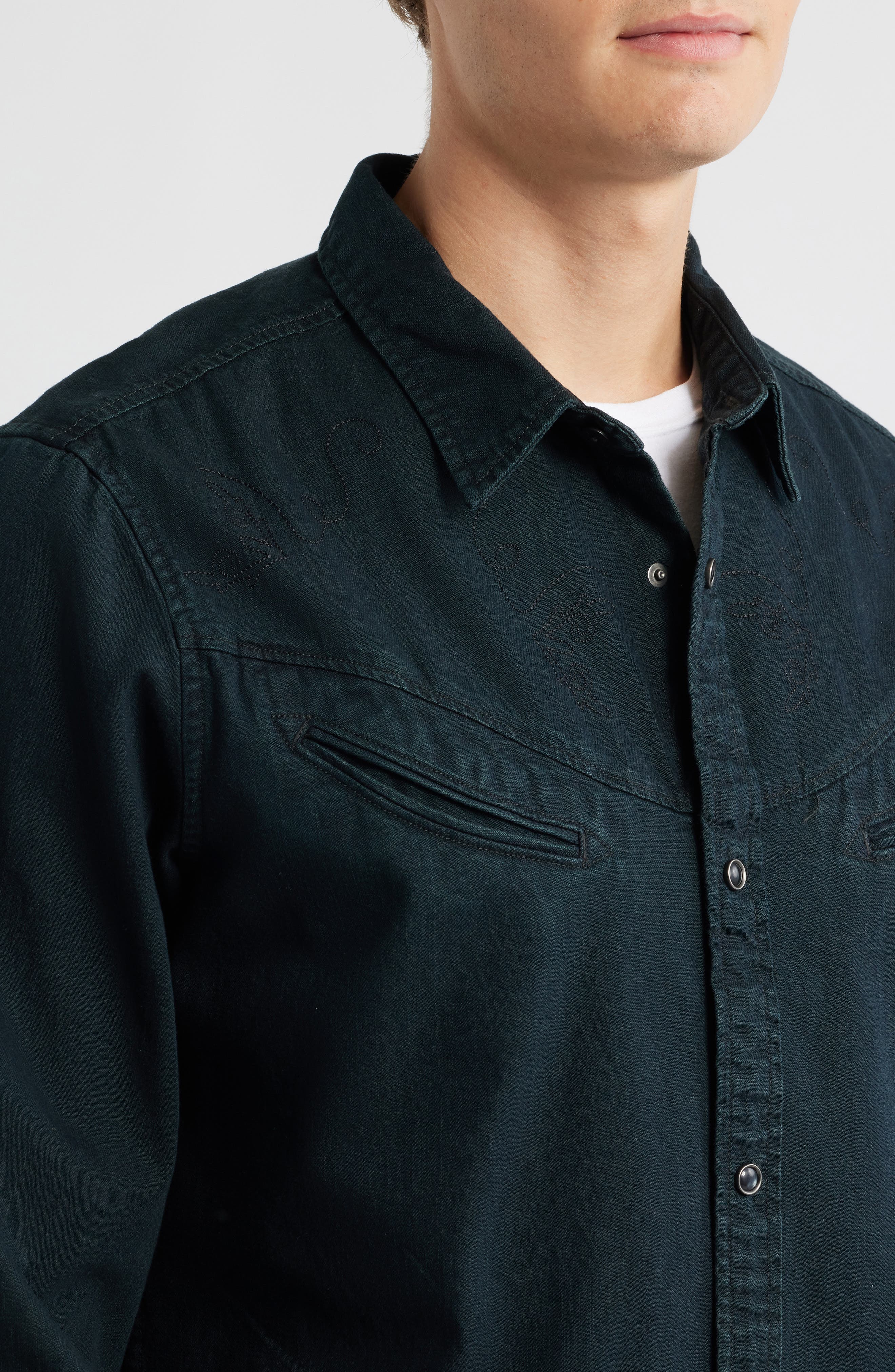 Smiley Snap-Up Western Shirt - image 2