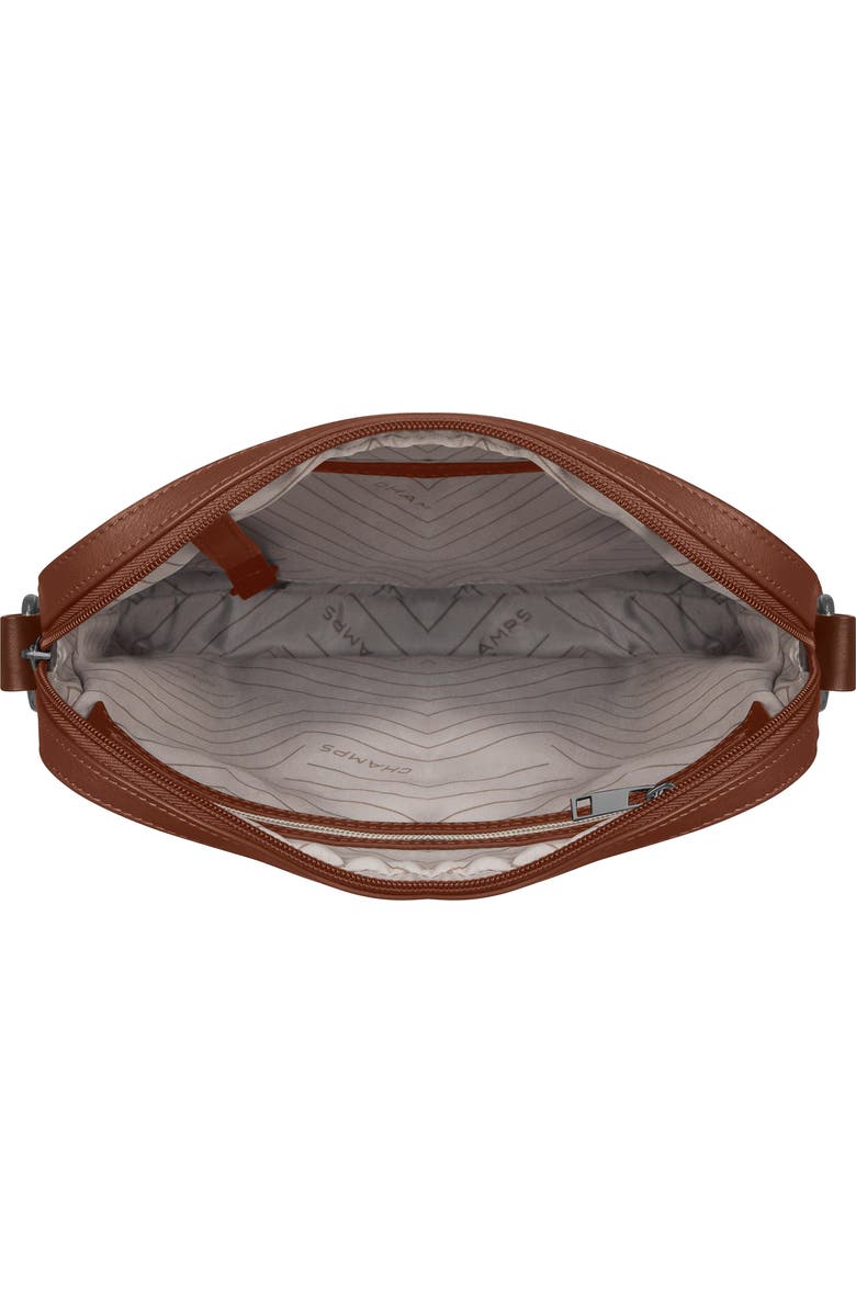 CHAMPS Onyx Leather Crossbody Bag, Alternate, color, Brown