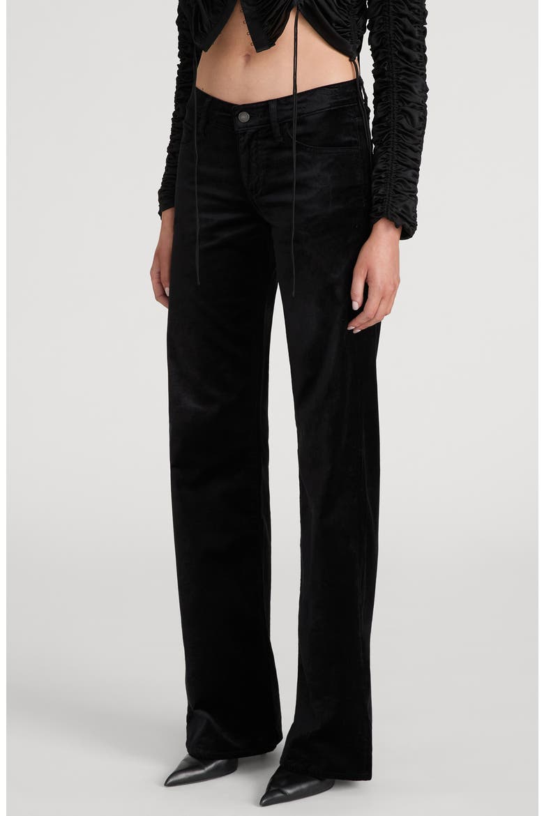 The Velvet Gray Flare Leg Jeans, Alternate, color, BLACK