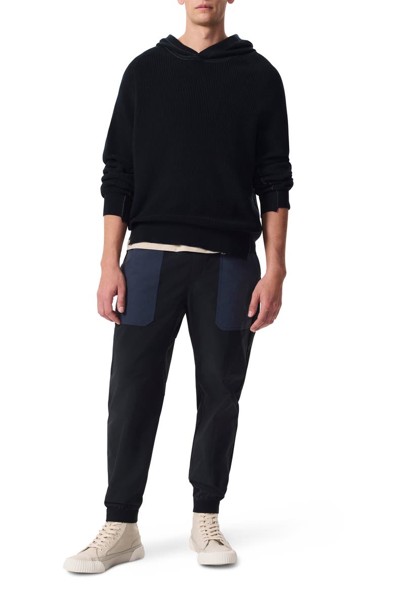 rag & bone Robert Pursuit Utility Joggers, Alternate, color, Jet Black