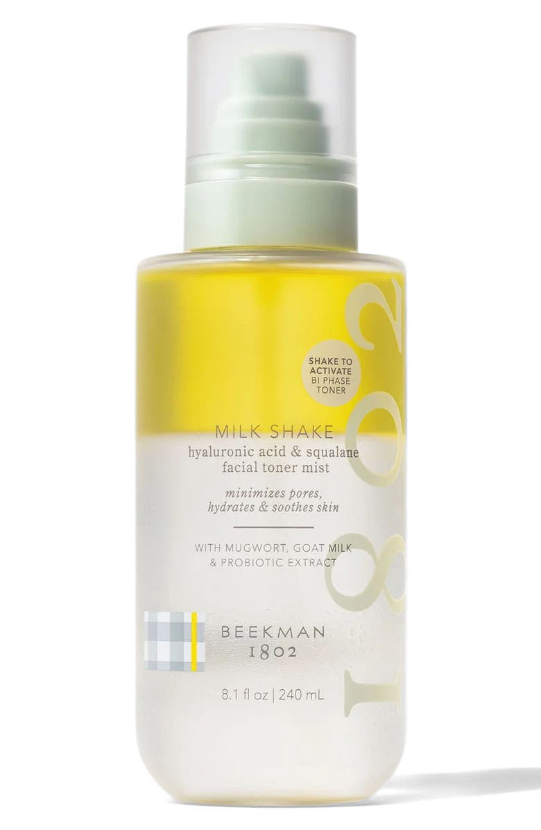Beekman 1802 Milk Shake Hyaluronic Acid & Squalane Facial Toner Mist, Main, color, 