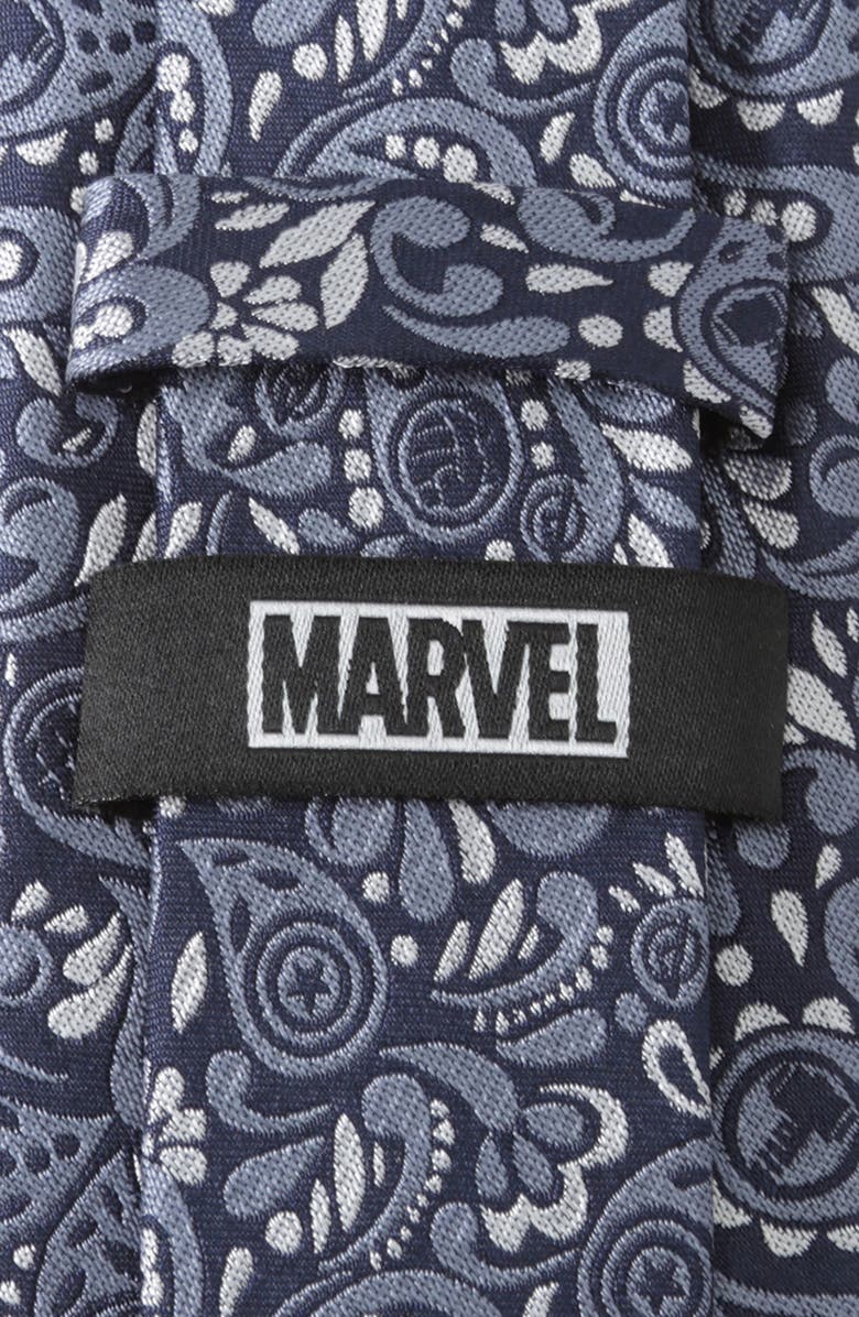 Cufflinks, Inc. Avengers Silk Tie & Tie Bar Set, Alternate, color, Navy