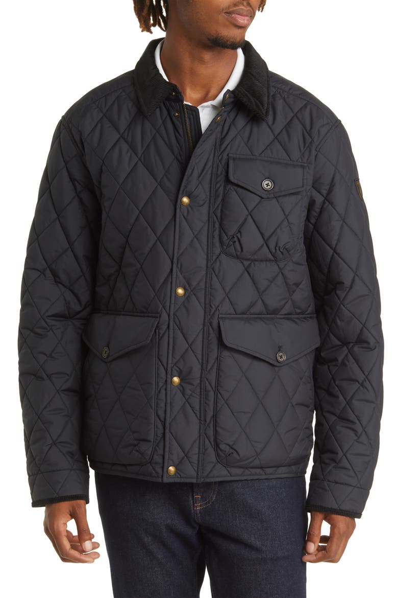 Men's Beaton Quilted Jacket, Alternate, color, POLO BLACK