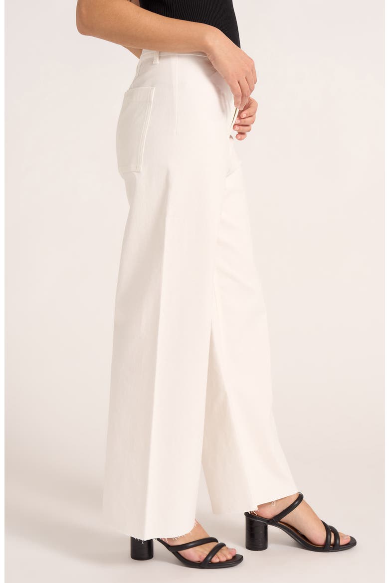 Lizzie Crop Wide Leg Pants, Alternate, color, VELLUM WHITE
