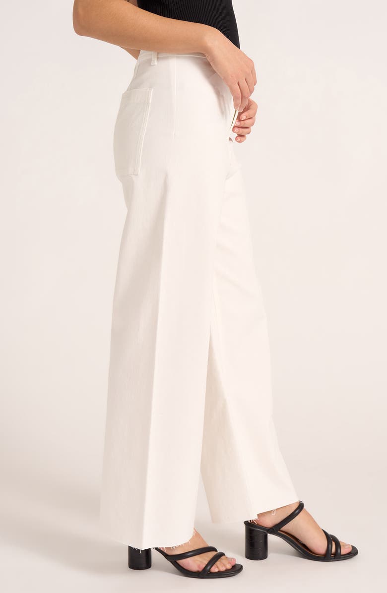 matty m. Lizzie Crop Wide Leg Pants, Alternate, color, Vellum White