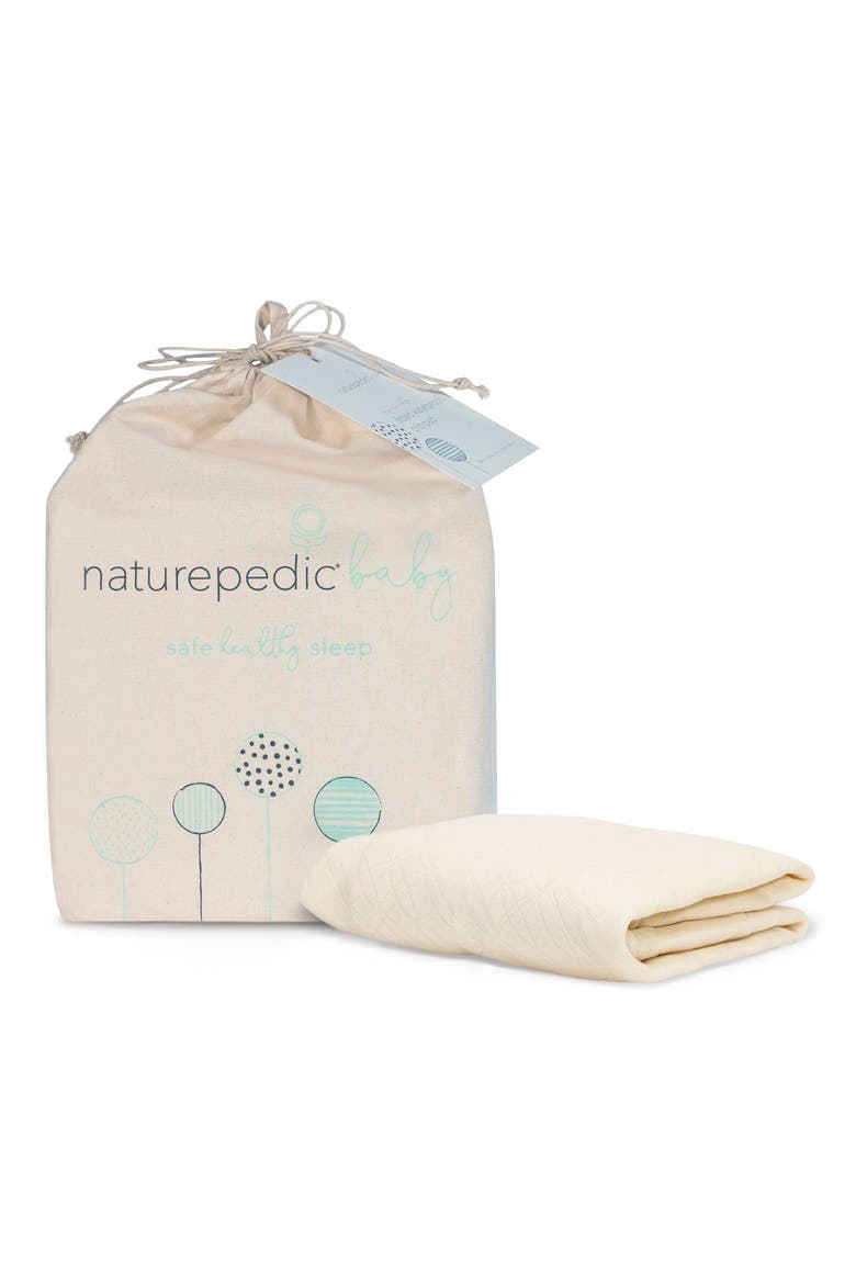 Ultra Breathable Crib Mattress Cover, Main, color, NATURAL