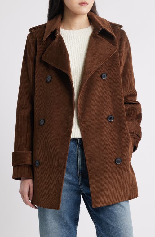 Bcbg Belted Corduroy Trench Coat