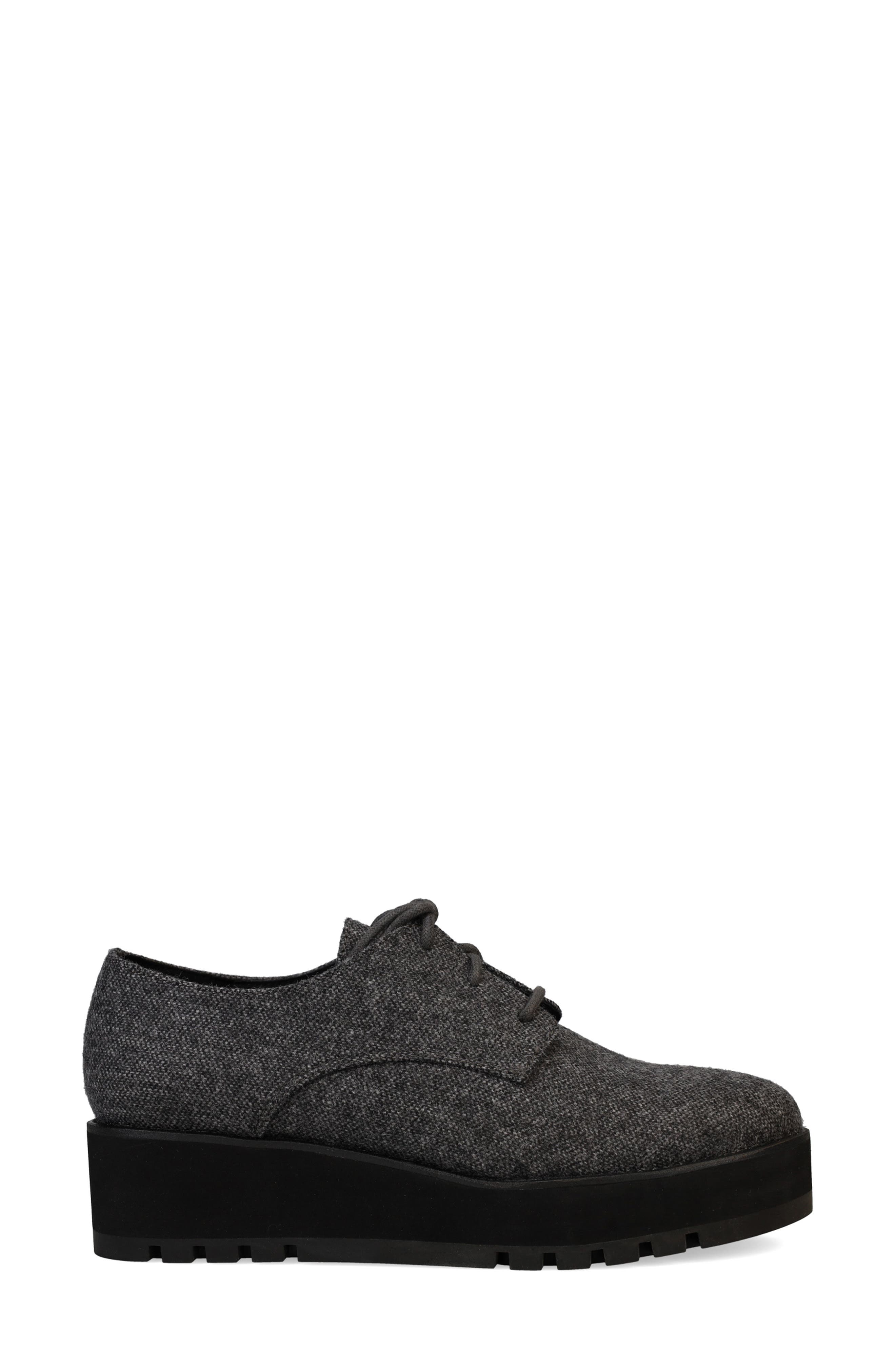 Eileen Fisher Eddy Wedge Oxford, Alternate, color, Graphite