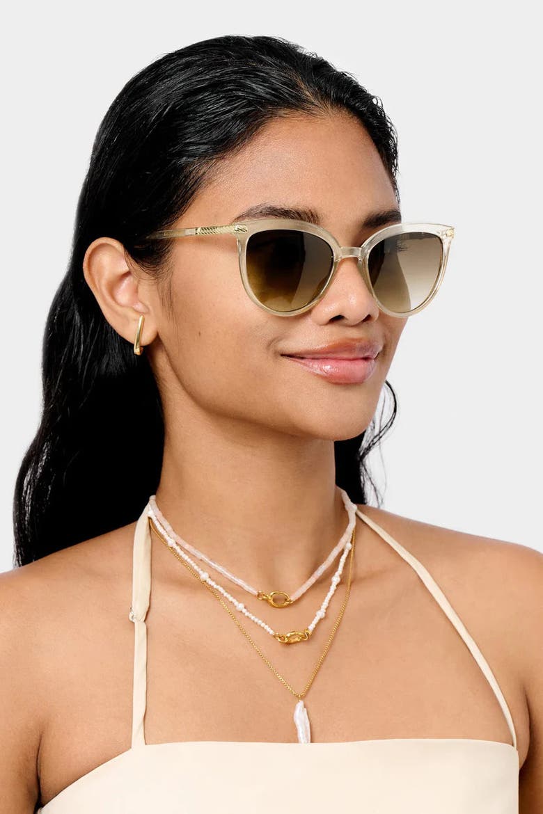 Ravello Sunglasses in Nude Transparent, Alternate, color, Nude