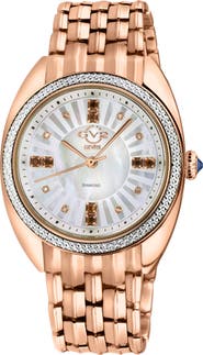 GV2 Palermo Gemstone Embellished Bracelet Watch, 35mm