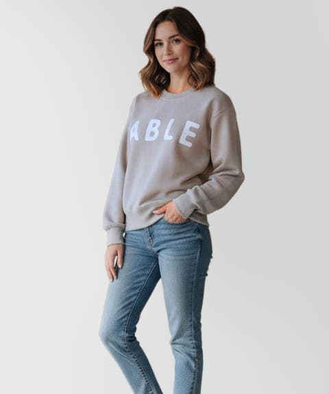 Soft Crew Sweatshirt Bone