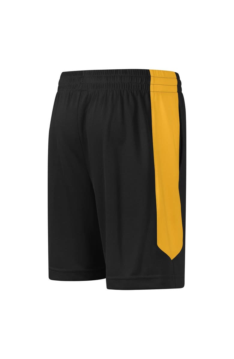 Outerstuff Youth  Black Pittsburgh Steelers Fashion Shorts, Alternate, color, 