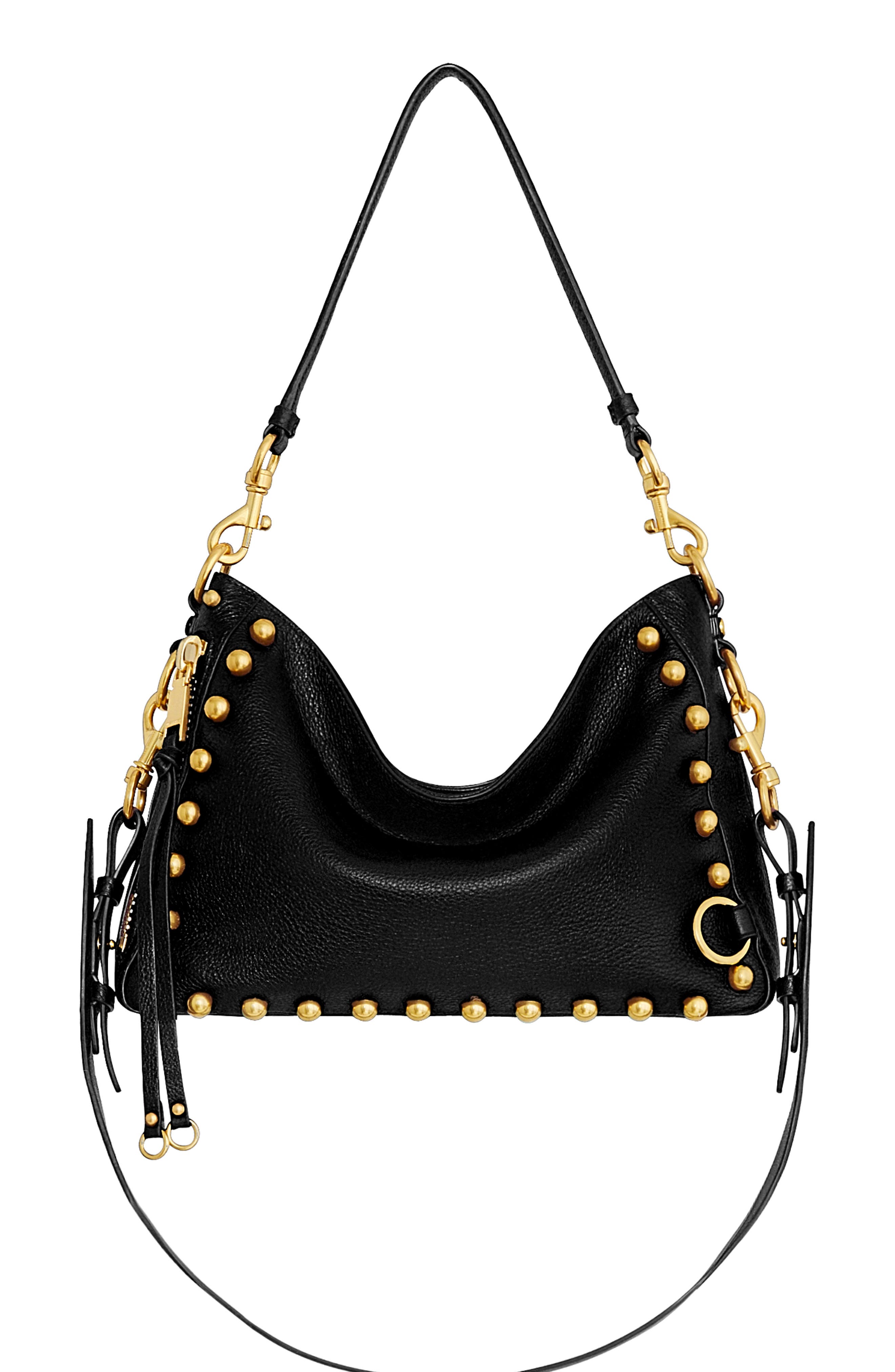 Rebecca Minkoff Mab Studded Leather Crossbody Bag, Main, color, 