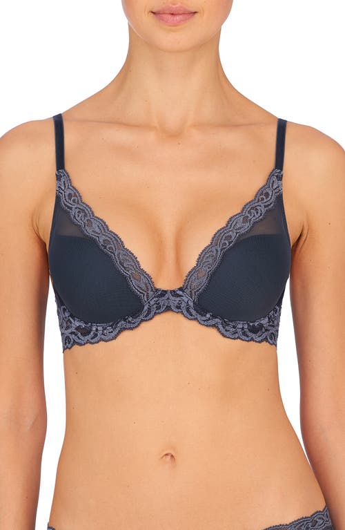 Natori Feathers Contour Plunge Lace-trim Bra 730023