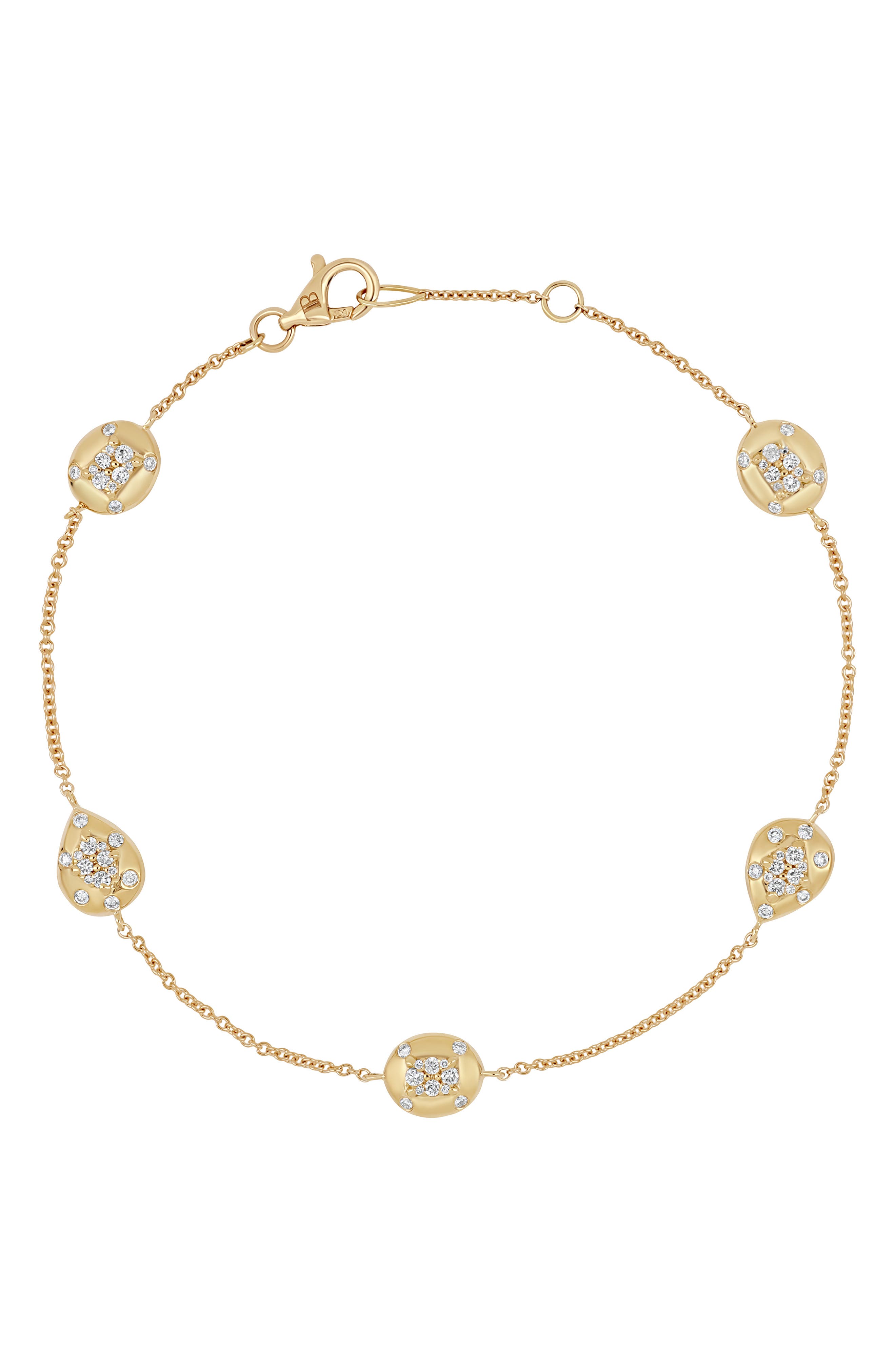 Mika 18k Gold Diamond Line Bracelet