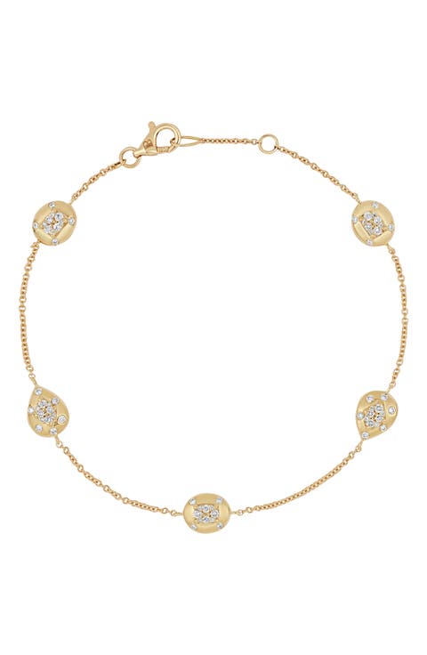 Mika 18k Gold Diamond Line Bracelet