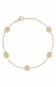 Mika 18k Gold Diamond Line Bracelet