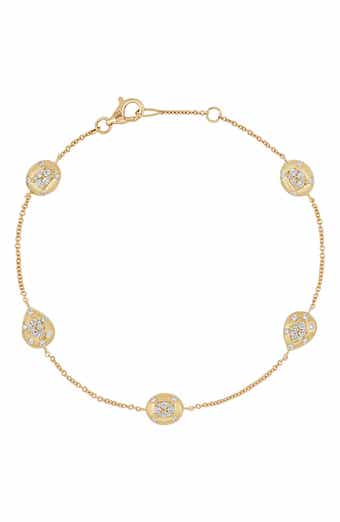 Mika 18k Gold Diamond Line Bracelet