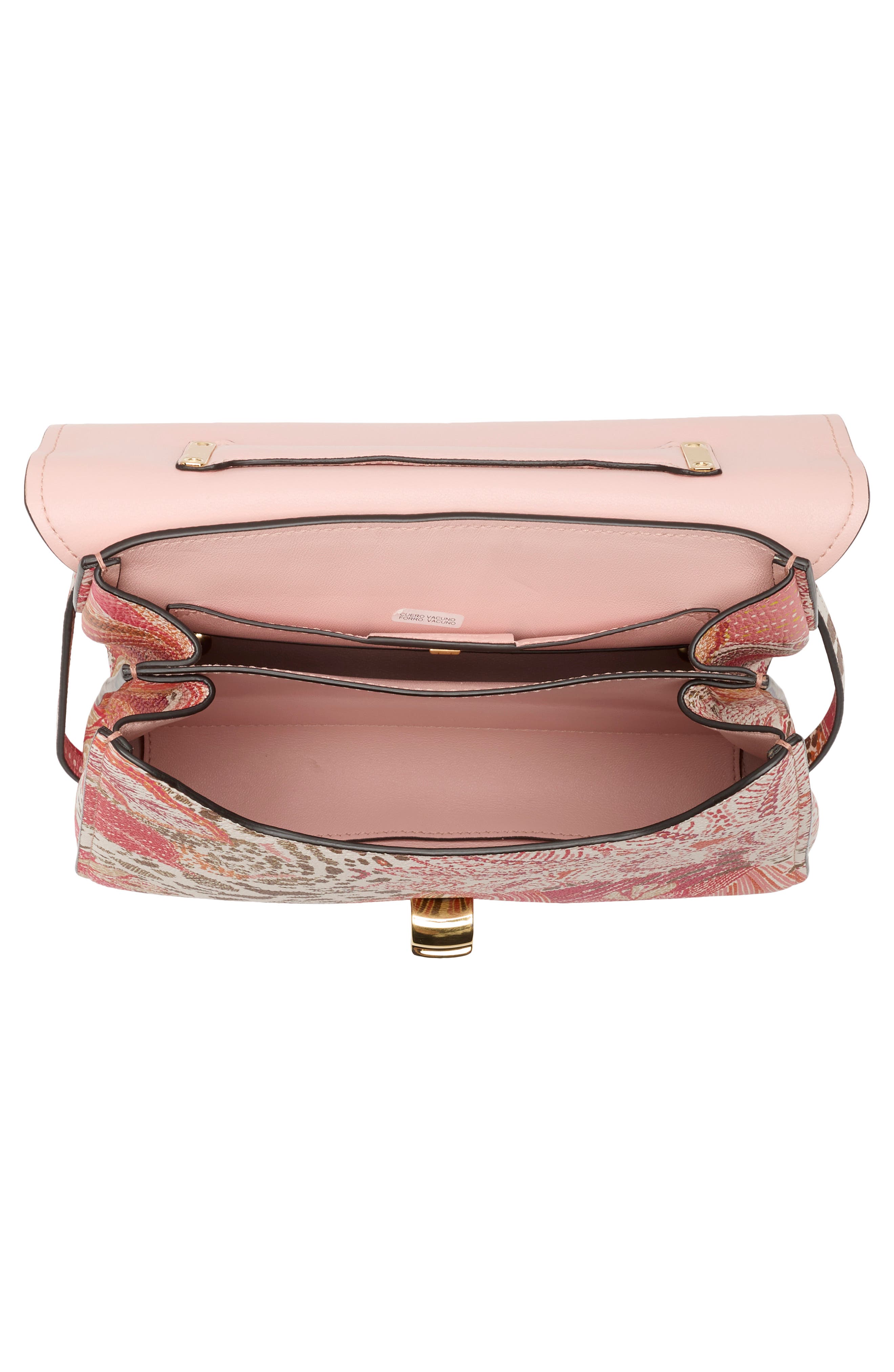 FERRAGAMO Margot Gancio Leather Handbag, Alternate, color, Pink Multi