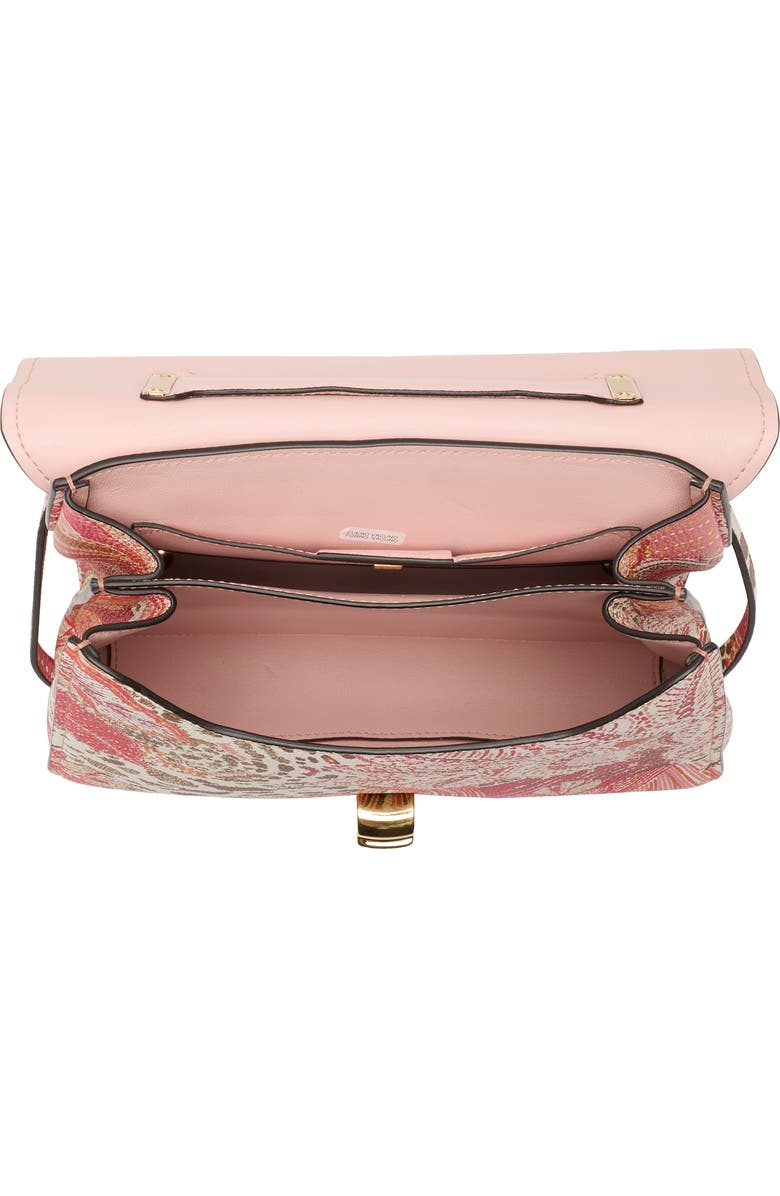 FERRAGAMO Margot Gancio Leather Handbag, Alternate, color, Pink Multi