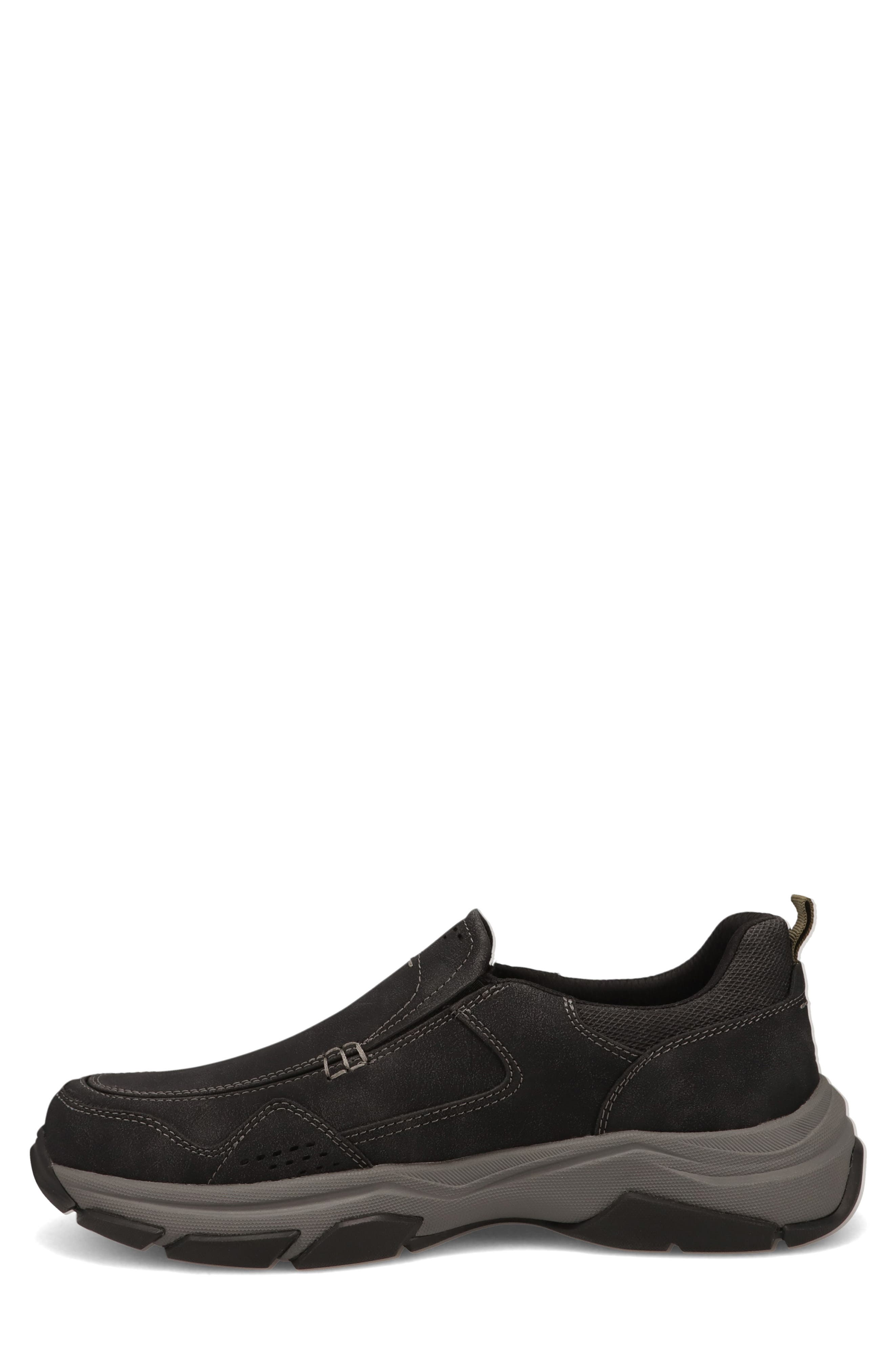 Rawlins Faux Leather Venetian Loafer, Alternate, color, BLACK