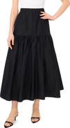1.STATE Tiered Cotton Maxi Skirt